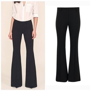 PAIRE Los Angeles Farrah Flare Ponte Pant In Black Size 4